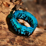 Blue Glow Mountain Ring